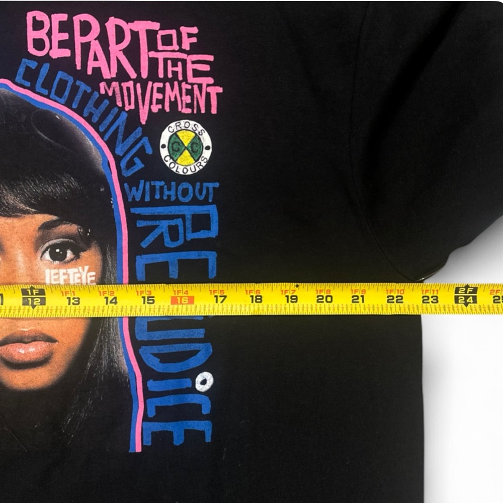 TLC Left Eye Black Graphic T-Shirt Size Men’s XL (NWT) - Picture 4 of 6